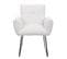 Lot De 2 Chaises De Salle à Manger Hwc-k34 Oeko-tex  Métal Blanc