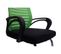 Lot De 2 Chaises De Conférence Tissu/textile Vert