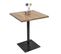 Table De Bistrot Hwc-h10 Orme Bois Certifié Mvg 76x60x60cm Brun Clair