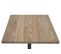 Table De Bistrot Hwc-h10 Orme Bois Certifié Mvg 76x60x60cm Brun Clair