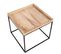 Table D'appoint Hwc-k71 Mvg-certifié Métal 60x60x60cm Couleur Naturelle