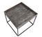 Table D'appoint Hwc-k71 Mvg-certifié Bois De Paulownia Métal 60x60x60cm Gris Foncé