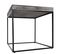 Table D'appoint Hwc-k71 Mvg-certifié Bois De Paulownia Métal 60x60x60cm Gris Foncé