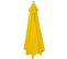 Parasol Demi-rond Parla Uv 50+ Polyester/alu 3kg 270cm Jaune Sans Support