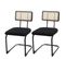 Lot De 2 Chaises À Piétement Luge Hwc-k88 Certifiée Fsc Bois Noir