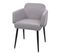 Chaise De Salle à Manger Hwc-l13 Tissu/textile Métal Gris