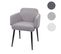 Chaise De Salle à Manger Hwc-l13 Tissu/textile Métal Gris