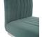 Lot De 2 Chaises Cantilever Hwc-l14 Velours Inox Brossé Vert