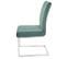 Lot De 2 Chaises Cantilever Hwc-l14 Velours Inox Brossé Vert