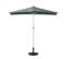 Parasol Parla En Alu, Hémicycle, Uv 50+ ~ 300cm Anthracite Avec Pied