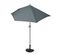 Parasol Parla En Alu, Hémicycle, Uv 50+ ~ 300cm Anthracite Avec Pied