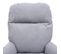 Fauteuil Relax + Pouf Hwc-l12 Métal Tissu/textile Gris Clair