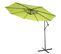 Parasol Déporté Semi-pro Acerra, 3m Inclinable ~ Vert Limon Avec Support