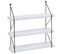 Étagère Murale Hwc-k78 Bois Massif Industriel 40x40x13cm Blanc