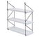 Étagère Murale Hwc-k78 Bois Massif Industriel 40x40x13cm Blanc