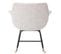 Fauteuil à Bascule Malmö T820 Relax Tissu Crème Gris