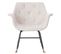 Fauteuil à Bascule Malmö T820 Relax Tissu Crème Gris