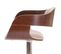 Tabouret De Bar Hwc-a47 Design Rétro Bois Courbé Aspect Noix Crème