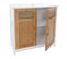 Meuble Sous-lavabo Hwc-a85, Commode / Armoire Salle De Bains, 60x62x31cm ~ Bambou