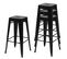 4x Tabouret De Bar Hwc-a73 Design Industriel Noir