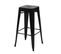 4x Tabouret De Bar Hwc-a73 Design Industriel Noir