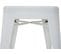 4x Tabouret De Bar Hwc-a73 Métal Design Industriel Blanc