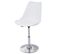 6x Chaise Pivotante Malmö T501, Réglable En Hauteur, Cuir Synthétique ~ Blanc