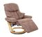 Mca Fauteuil Relax Calgary 2 Tissu Charge Max. 150kg Marron Antique Nature