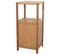 Étagère De Salle De Bains Hwc-b18, Armoire, Commode, Bambou - 80x36x34cm