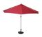 Demi-parasol En Aluminium Parla, Uv 50+ ~ 270cm Bordeaux Avec Pied