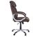 Chaise De Bureau Hwc-a71, Chaise Pivotante, Tissu ~ Imitation Daim, Brun