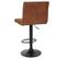 2x Tabouret De Bar Hwc-b13, Imitation Daim ~ Vintage Brun Clair