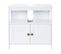 Meuble De Rangement Sous Lavabo Hwc-b63 60x60x30 Cm Blanc