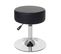 Tabouret Hwc-c22, Hauteur Réglable, Ø 35 Cm ~ Similicuir Noir