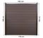 Wpc Pare-vue Sarthe, Abat-vent, Poteau En Aluminium ~ Lot De 2 Oblique - 2,82m Marron