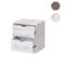 Chevet Hwc-c62, 2 Tiroirs, 36x32x26cm ~ Blanc Shabby