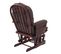 Fauteuil De Relaxation Hwc-c76 Avec Repose-pied Tissu Mahagony