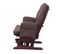 Fauteuil De Relaxation Hwc-c76 Avec Repose-pied Tissu Mahagony