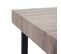 Table Basse De Salon Kos-c88 42x60x60cm Chêne Pieds Métalliques Foncés