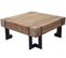 Table Basse De Salon Hwc-a15 Bois Massif De Sapin Rustique 60x60cm