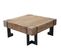 Table Basse De Salon Hwc-a15 Bois Massif De Sapin Rustique 60x60cm