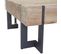 Table Basse De Salon Hwc-a15 Bois Massif De Sapin Rustique 60x60cm