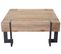 Table Basse De Salon Hwc-a15 Bois Massif De Sapin Rustique 60x60cm