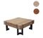 Table Basse De Salon Hwc-a15 Bois Massif De Sapin Rustique 60x60cm