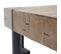 Table Basse De Salon Hwc-a15 Bois Massif De Sapin Rustique 60x60cm