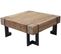 Table Basse De Salon Hwc-a15 Bois Massif De Sapin Rustique 70x70cm
