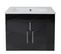 Meuble Vasque 2 Portes Hwc-d16, 61x48x50 cm - Noir