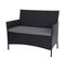 Banc De Jardin Halden En Polyrotin ~ Anthracite, Coussin Anthracite