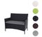 Banc De Jardin Halden En Polyrotin ~ Anthracite, Coussin Anthracite