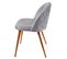 6x Chaise De Salle À Manger Hwc-d53 Fauteuil En Velours Gris Clair